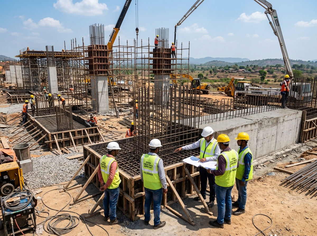 Civil Concrete Heavy Foundation Work
